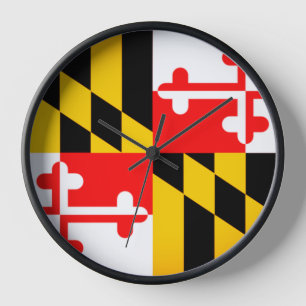 Maryland State Vlag Wandklok
