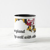 Maryland Swingers Mug - Carte et ananas (Centre)