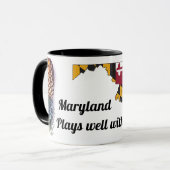 Maryland Swingers Mug - Carte et ananas (Devant gauche)