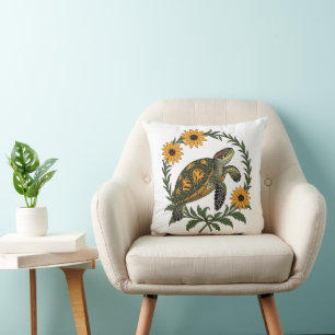 Maryland Terrapin En Black Eyed Susan Bloemen Kussen