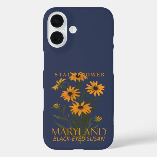 Maryland Territory Flower De Zwarte Oog Susan Case-Mate iPhone Case (Achterkant)