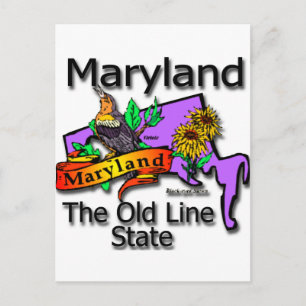 Maryland The Old State Line Bird Briefkaart