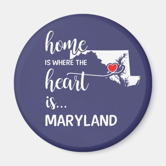 Maryland thuis is waar het hart ligt magneet (Voorkant)