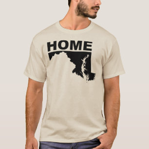 Maryland Thuis Weg Van State T-Shirt Tees