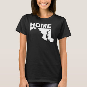 Maryland Thuis Weg Van State T-Shirt Tees