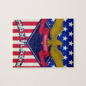 Maryland USA Flag Legpuzzel (Horizontaal)