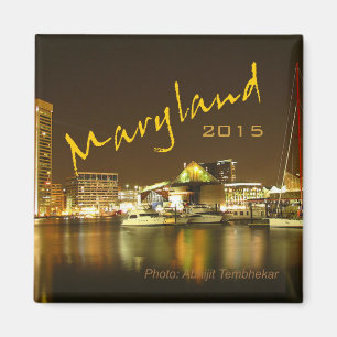 Maryland USA State Souvenir Magnet Change Year Magneet