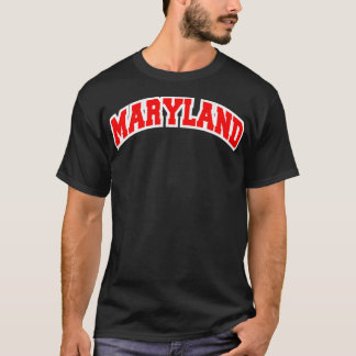Maryland Varsity Style Vintage T-shirt