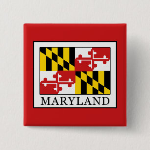 Maryland Vierkante Button 5,1 Cm