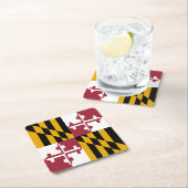 Maryland Vierkante Kartonnen Onderzetter (Insitu)