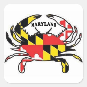 MARYLAND VIERKANTE STICKER