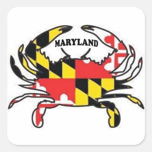 MARYLAND VIERKANTE STICKER (Voorkant)