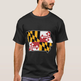 Maryland Vlag Iowa Kaart Oversized T-shirt