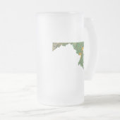 Maryland Vlag Kaart Stad Mok (Voorkant rechts)