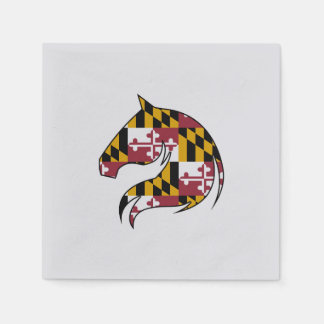 Maryland Vlag Paardenhoofd Cocktailservetten Servet