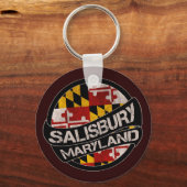 Maryland vlag sleutelhanger (Voorkant)