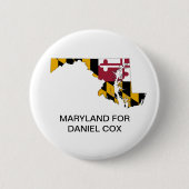 MARYLAND VOOR DANIEL COX GOVERNOR Button (Voorkant)
