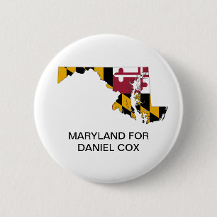 MARYLAND VOOR DANIEL COX GOVERNOR Button
