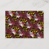Maryland Waving Flag Visitekaartje (Achterkant)