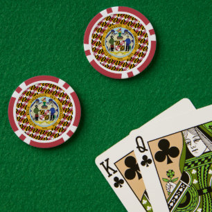 Marylander Vlag & Zegelontwerp, Vlag van Maryland Poker Chips