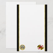 Marylandvlag Briefpapier (Voorkant / Achterkant)