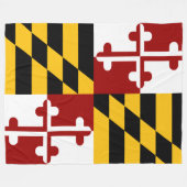 Marylandvlag Fleece Deken (Voorkant (Horizontaal))