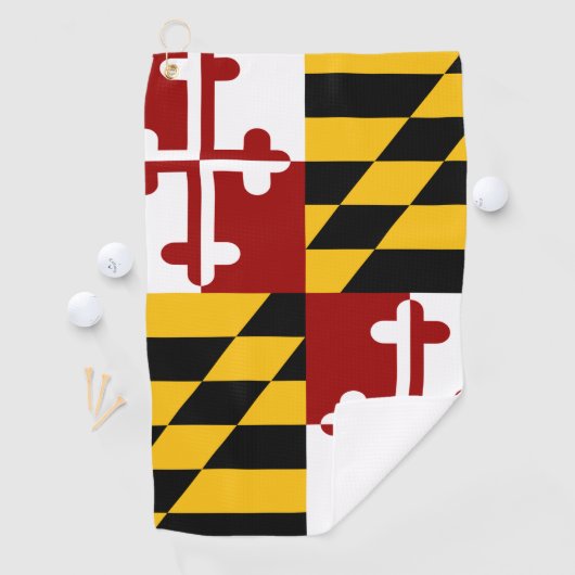 Marylandvlag Golfhanddoek (Insitu)