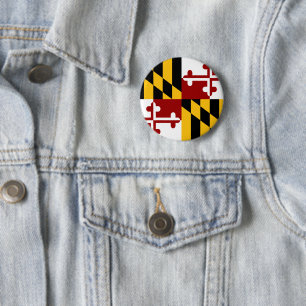 Marylandvlag Ronde Button 5,7 Cm