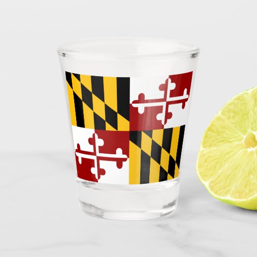 Marylandvlag shot glas (Voorkant)