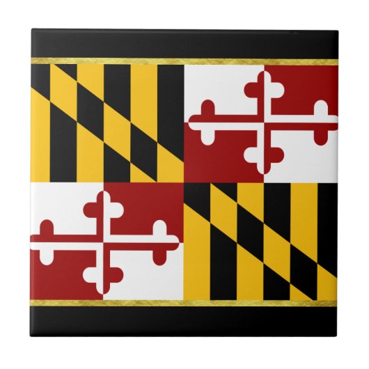 Marylandvlag Tegeltje (Voorkant)