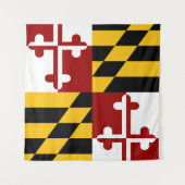 Marylandvlag Wandkleed (Voorkant (horizontaal))
