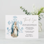 Mary's begrafenis condoleert haar bedankkaart (Staand voorkant)