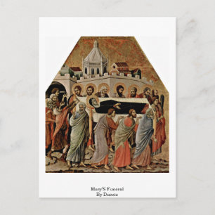 Mary's begrafenis van Duccio Briefkaart