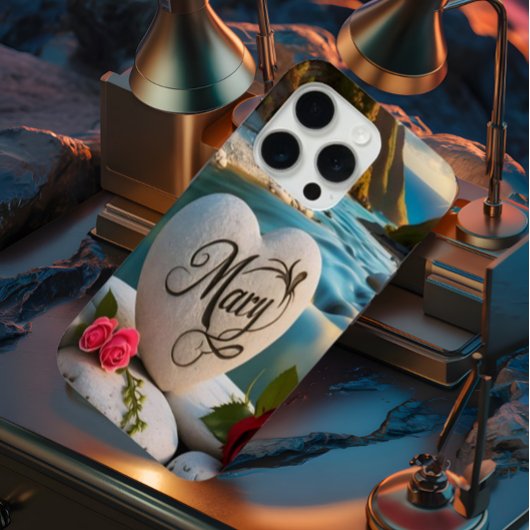 Mary's Heart stone Sunset Case-Mate iPhone Case