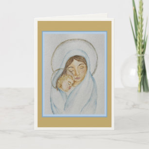 Mary's Mantel Kerstkaart Feestdagen Kaart