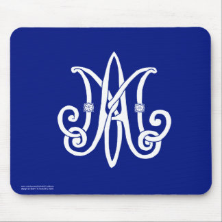 Mary's monogram Mousepad Muismat