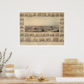 Marysville, California Panoramic Map (2505A) Poster (Keuken)