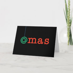 @mas Black Xmas Greetings Feestdagen Kaart