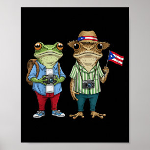 Más Fotos Puerto Rico Mexicaanse Vlag Funny Sapo C Poster