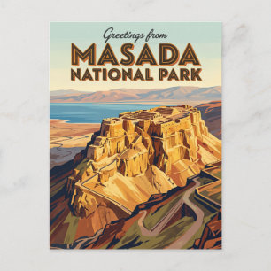 Masada Nationaal Park Israël Briefkaart