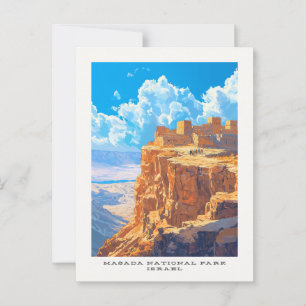 Masada National Park Israel Travel Briefkaart