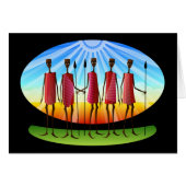 Masaï avec Spears (Devant Horizontal)