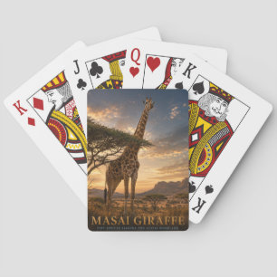 Masai-giraffe Savanne DIEREN Poker Pokerkaarten
