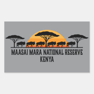 Masai Mara Nationaal Reservaat Kenia Rechthoekige Sticker
