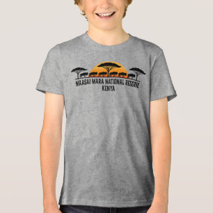 Masai Mara Nationaal Reservaat Kenia Tri-Blend Shirt