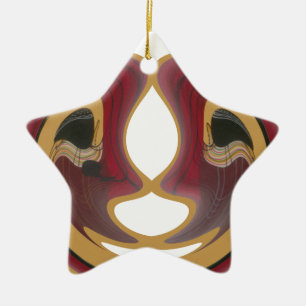 Masai Tribal Whirl Art Print Keramisch Ornament