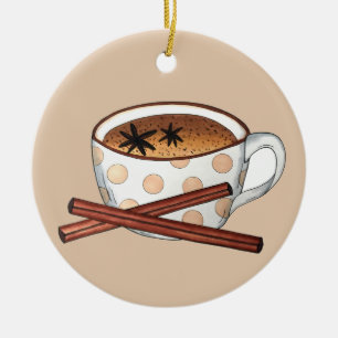 Masala Chai Teacup Indian Spiced Black Tea Cuppa Keramisch Ornament