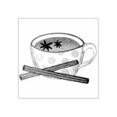 Masala Chai Teacup Indian Spiced Black Tea Cuppa Rubberstempel (Afrduk)