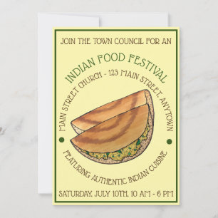 Masala Dosas South Indian Cuisine Food Festival Kaart