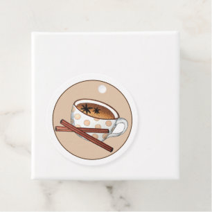 Masala Spiced Chai Tea Teacup Indian Cuisine Bedankjes Labels